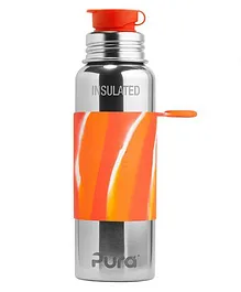 Pura Insulated Stainless Steel Sports Bottle Orange - 650 ml