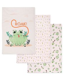 TIDY SLEEP Frog Diaper Changing Mats For Baby Pack Of 3