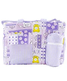 Ole Baby Multi Utility Diaper Bag Heart Print - Purple