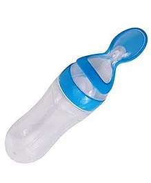 Ole Baby Squeeze Style Bottle Feeder With Dispensing Spoon Blue - 90 ml