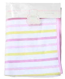 Owen Interlock Blanket Stripes Pattern - Pink