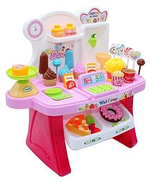 ADKD Pretend Play Home Supermarket Kitchen Toy Set of 33 Pieces - Multicolour