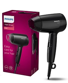 Philips Hair Dryer with Foldable Handle & 3 Drying Setting 1200 Watt - Black