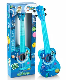 Sunny Space Print Musical Guitar with 4
                        Strings - Blue(Color May Vary)