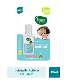 Mother Sparsh Baby Natural Vapour Complete
                      Cold Relief Roll-On With Thymol Crystal Eucalyptus
                      Oil & Peppermint Oil - 15 ml
