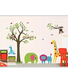 Oren Empower Animal & Tree Wall Sticker - Multicolor