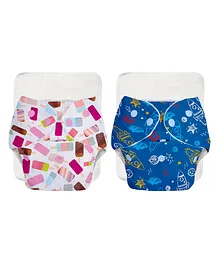 SuperBottoms BASIC Reusable Cloth Diaper
                        for 3M-3Y Babies| Freesize Adjustable, Washable
                        and Reusable Cloth Diaper for babies | Shell
                        with insert | Pack of 2 | Fits 5-17 kg