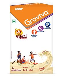 Groviva Child Nutrition Vanilla Flavour Supplement Jar - 1 Kg