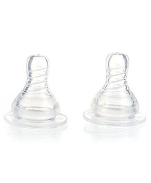 Mee Mee Eazy Flo Silicone Teat Medium Flow - Pack of 2