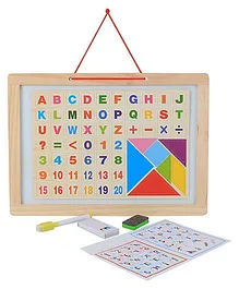 VibgyorVibes 2 In 1 Magnetic Learning Board With Educational Learning Pieces - Multicolour