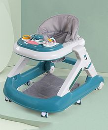 BUNNIE Baby Bob Walker: 3-In-1 Robust Baby Walker With Anti-Fall Tech & Parent Control Height Adjustment (0-2 Year Kid) Isi Safety Compliance - Blue