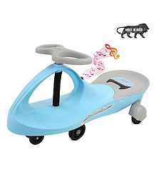 Dash Bumble Bee Magic Swing Car With Music & Scratch Free PU Wheels - Blue