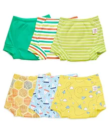 SuperBottoms Padded Underwear for 1-2Y
                        Babies | Potty Training Pants with Dry Feel
                        Layer Inside | Assorted | Pack of 6 | Size 1