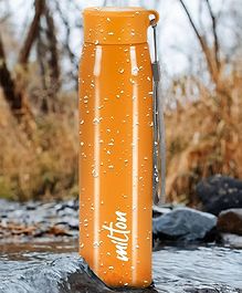 MILTON Handy 850 Stainless Steel Single walled Leak Proof Water Bottle, 780 ml, Orange