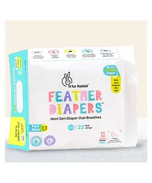 R for Rabbit XS New Born Premium Feather Diaper Pant Style for Baby 0 to 5 kgs (22 Combo Pack Offer)