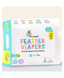 R for Rabbit XS New Born Premium Feather Diaper Pant Style for Baby 0 to 5 kgs (44 Combo Pack Offer)
