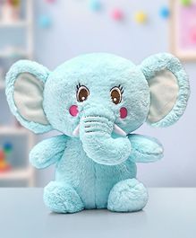 Babyhug Elephant Soft Toy Blue - Length 44 cm