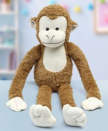 Babyhug Hanging Monkey Soft Toy Brown - Length 44 cm