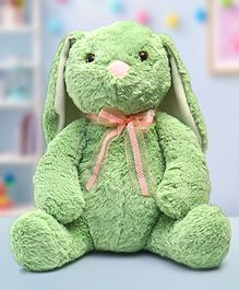 Babyhug Supersoft Bunny Soft Toy Green - Length 36 cm