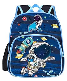 Frantic Premium Quality Blue Space Fish Bag for Kids - 14 Inches