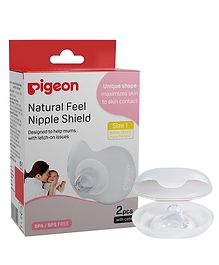 Pigeon Natural Feel Nipple Shield Size 1 With Case- 2 Pieces