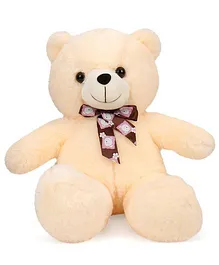 Dimpy Stuff Teddy Bear Soft Toy Cream (Tie Color & Designs may be vary) - 42 cm