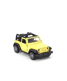 Kids Fun Pull back Die Cast Car Jeep 1:32 - Yellow