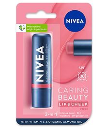 Nivea Lip Caring Beauty Rose Lip Balm- 4.8 g