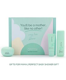 Orimii Mother Like No Other Pregnancy Safe Skincare Gift Box For Pregnant Women with Bump Butter, Belly Treatment Elixir & Foot Massage Gel | Baby Shower Special Gift Set
