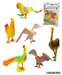 Sanjary Bird Figures Pack of 5 Animal Figures, Model Bird Figures, Collectable Figures Color Design May Vary