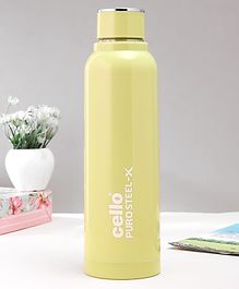 Cello Puro Steel-X Benz 900 Insulated Inner Steel Outer Plastic Water Bottle Green - 730 ml