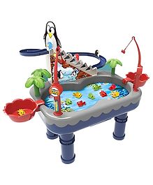 NEGOCIO Toys Fishing Game for Kids - Party Toy with Fishing Poles, Swimming Fish, Penguins and More PACK OF 1- COLOR MAY VARY