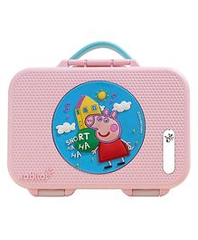 Rabitat Peppa Munchbee Divided Lunch Box Sweet Home - Peach