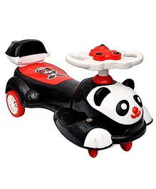 Toyshine Manual Push Twister Ride On Panda Shape - White Black