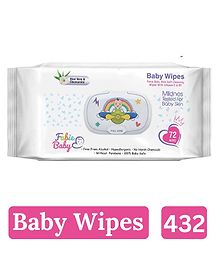 Fabie Baby Wipes for New Born Baby with Vitamin E & B5, 432 Wipes