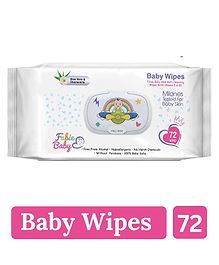 Fabie Baby Wipes for New Born Baby with Vitamin E & B5, 72 Wipes