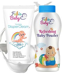 Fabie Baby Diaper Rash Cream for Baby, Organic Rash Cream for New Born Baby, 50ml +50g Powder