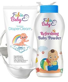 Fabie Baby Diaper Rash Cream for Baby, Organic Rash Cream for New Born Baby, 50ml +100g Powder