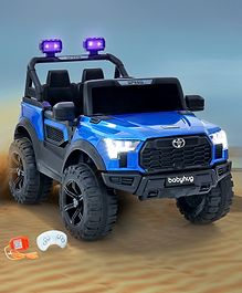 Babyhug Battery Operated Ride on Jeep With Music & Lights -Blue