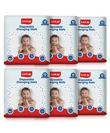 LuvLap Disposable Baby Underpad Cum
                        Changing Mats, 60 Count 60x60 CM, Waterproof,
                        Breathable, Non-Slip Backsheet, 100% Water Proof
                        Bed Protector, Hypoallergenic