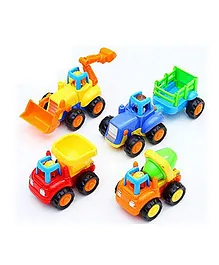 Toyshine Unbreakable Automobile Car Toy Set Pack of 4 - Multi Color