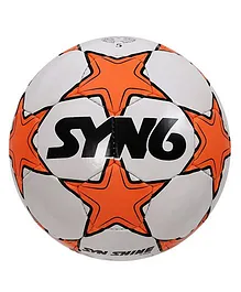 SYN6 Rubber Foot Ball Star Print - Orange