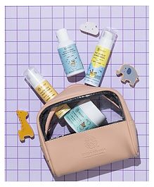 Little Rituals Mini Travel Kit with Cosmetic Pouch Bag- With Sunscreen