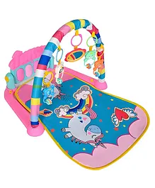 FUNVERSE Musical Keyboard Mat Piano | Baby
                        Gym & Fitness Rack | Baby Play Mat | Fitness
                        Rack with Hanging Rattles | Lights & Musical
                        Keyboard | Gift for Babies & Kids | Unicorn
                        Design