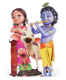Sticker Bazaar Little Krishna With Radha Sticker Cut Out - Multi Color
