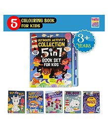 5-in-1 Ultimate Early Learning Colouring Picture Activity Books for Kids, Children and Toddlers  (Pack of 5) - English
