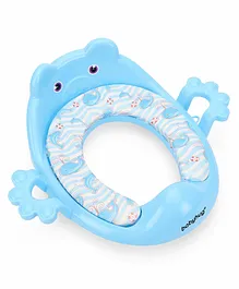 Babyhug Dolphine Print Potty Seat with Handle - Blue