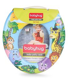 Babyhug Soft Cushioned Potty Seat Animal Print - Blue