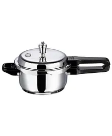 Vinod 18/8 Stainless Steel Outer Lid Pressure Cooker - 2 Ltrs (Induction Friendly)