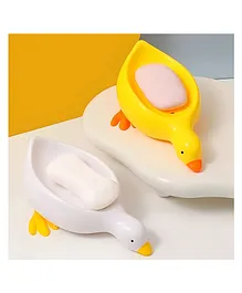 COZY VIBES Duck Shape Soap Dish Drainage Soap Tray, Portable Household Shower Container, Soap Box, Restroom, Bathroom Product-PACK OF 1-COLOR MAY VARY